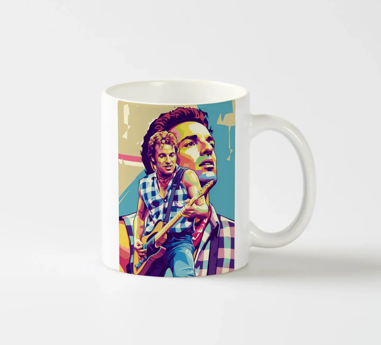 Bruce Springsteen pop art tazza in ceramica da Hantamrata