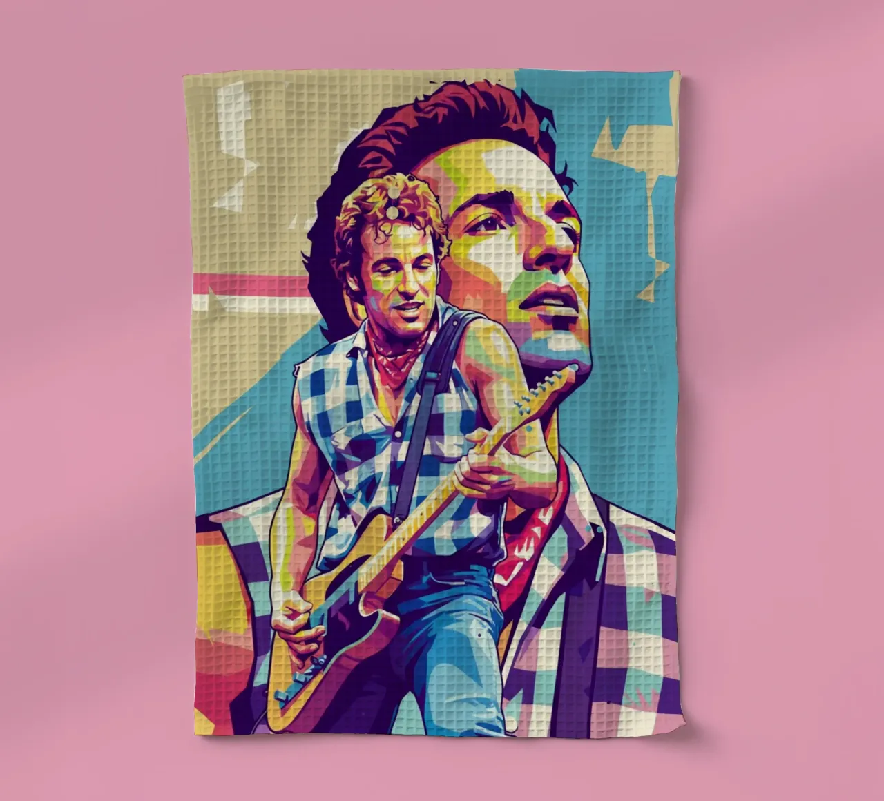 Bruce Springsteen pop art canovaccio da cucina da Hantamrata