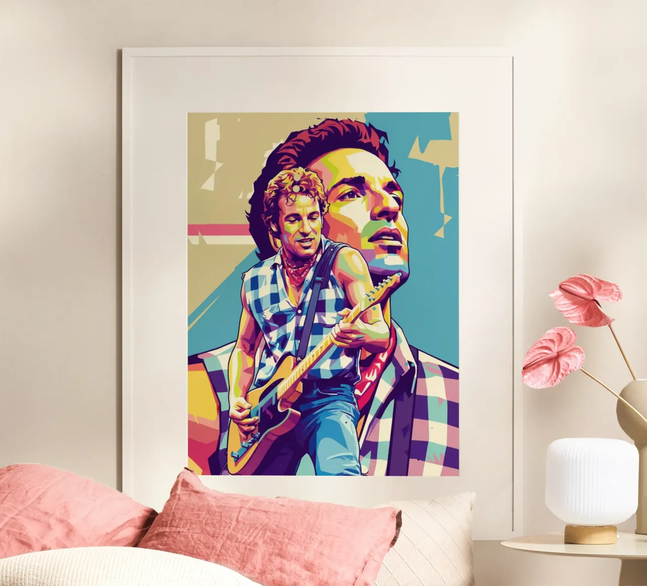 Bruce Springsteen pop art carta hahnemühle da Hantamrata