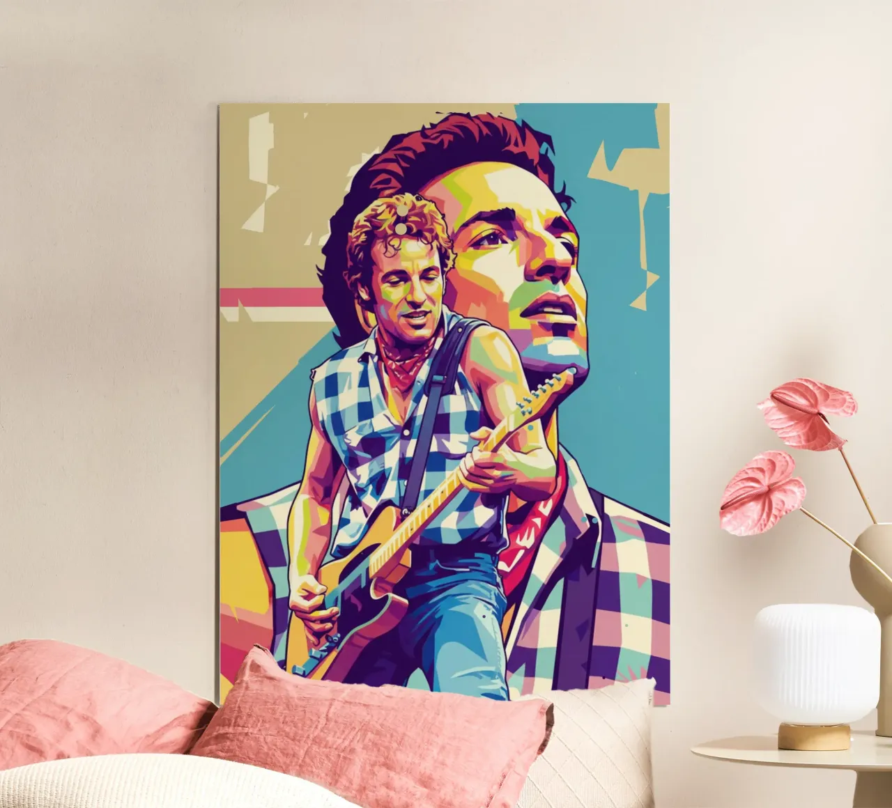 Bruce Springsteen pop art carta hahnemühle da Hantamrata
