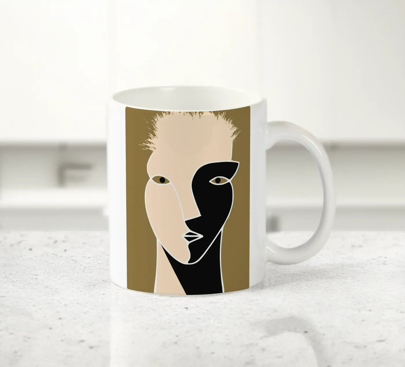 Pump face Keramik Tasse von Little Dean