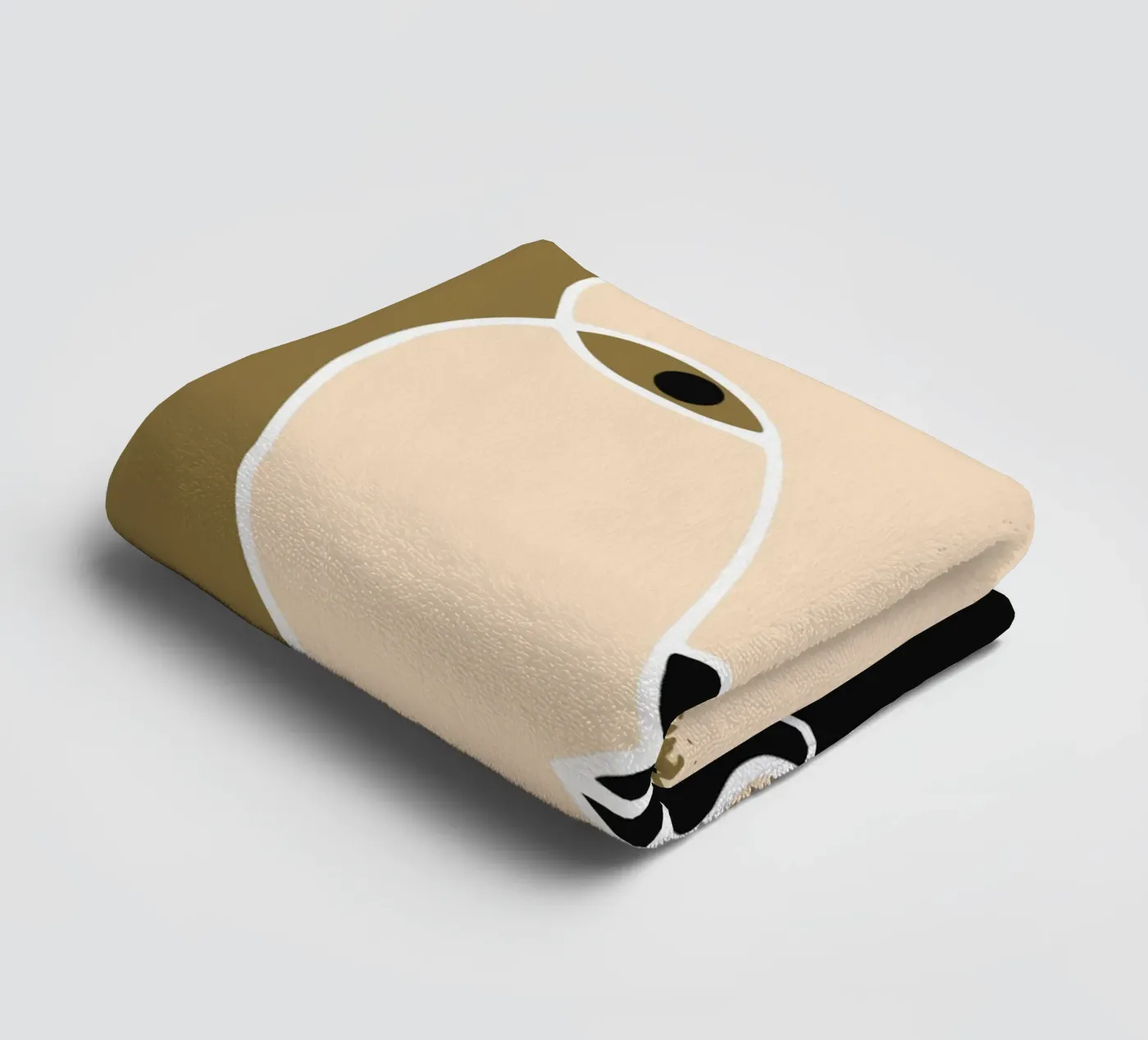 Pomp voorkant badhanddoek van Little Dean