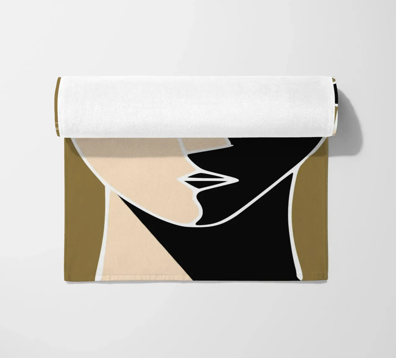 Pomp voorkant strandhanddoek van Little Dean