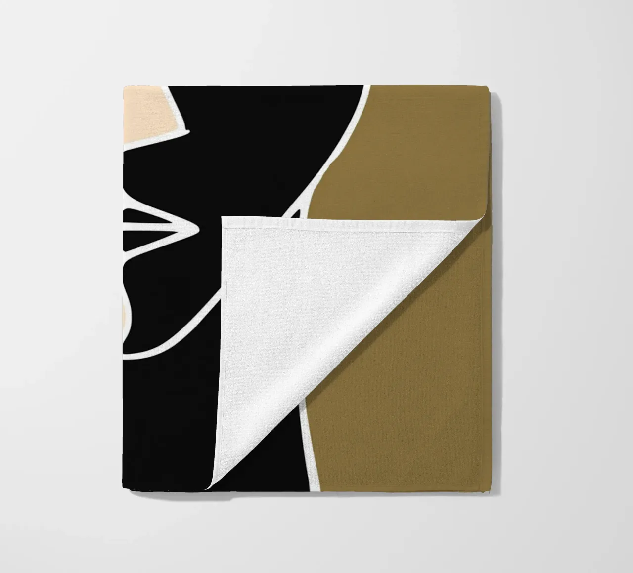 Pomp voorkant strandhanddoek van Little Dean