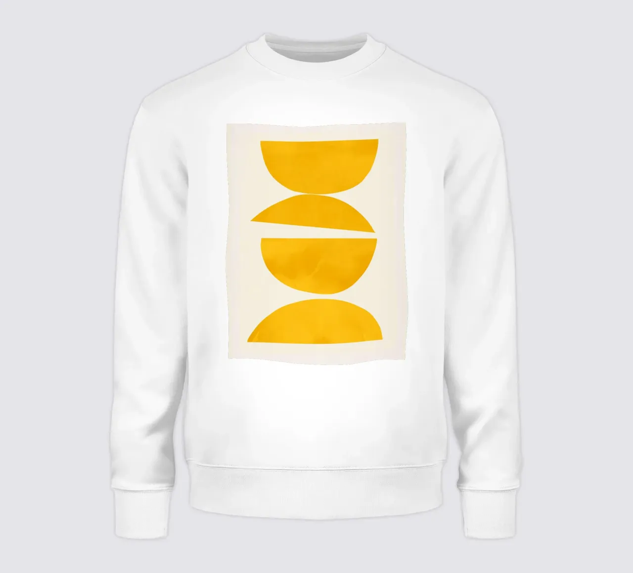 abstracto minimal 23 -Yellow Balance sudadera de ThingDesign