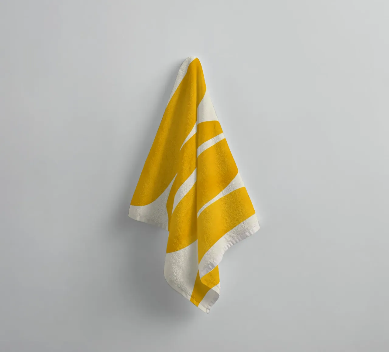 abstract minimal 23 -Yellow Balance towel by ThingDesign