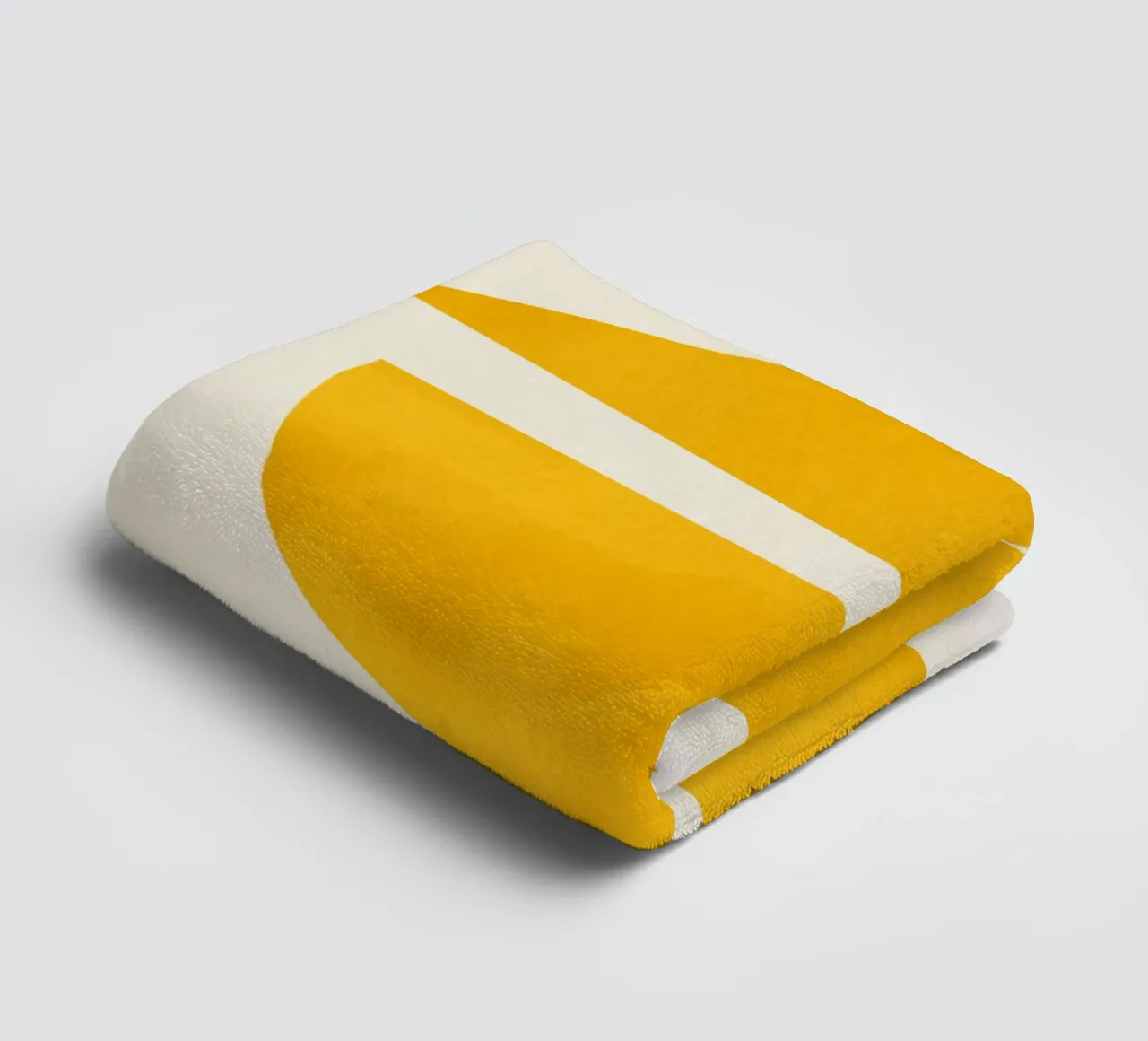 abstract minimal 23 -Yellow Balance towel by ThingDesign