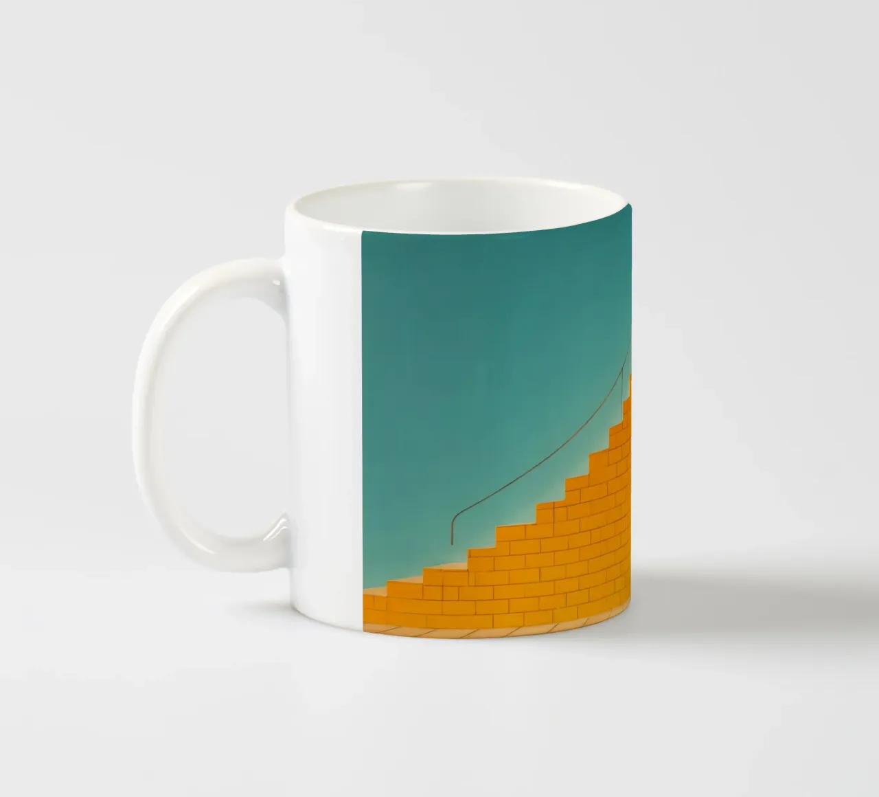 Escalier minimaliste tazza in ceramica da Affiches Minimalistes