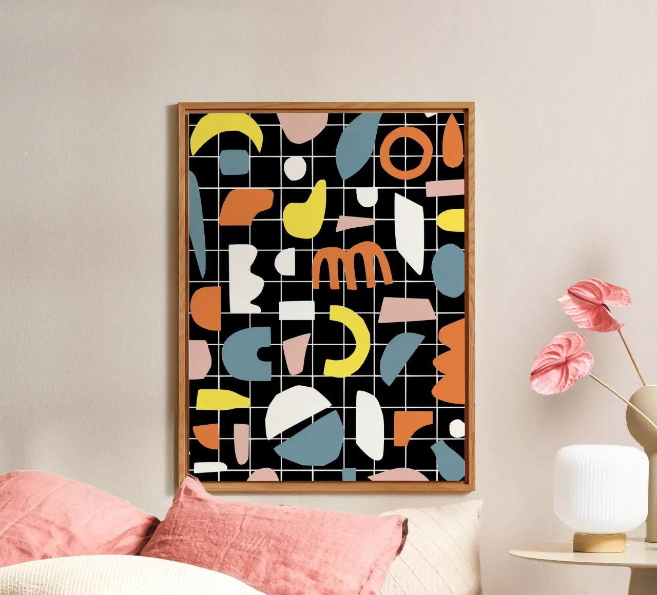 Geometric shapes segment alu-dibond by Little Dean