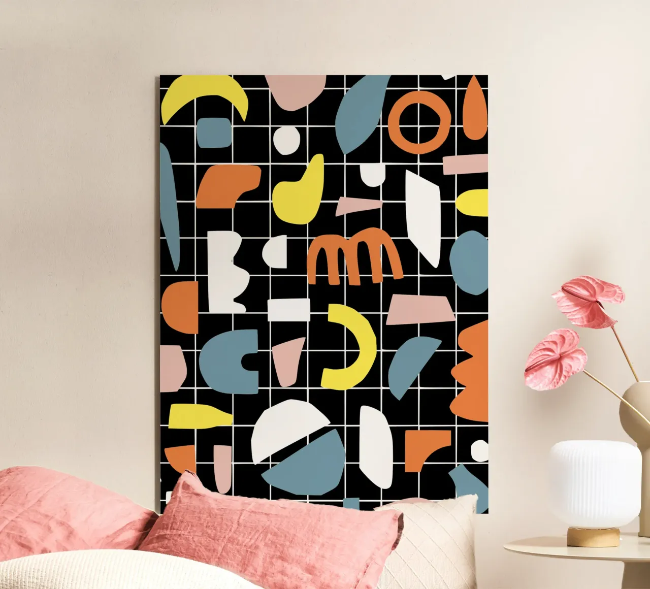 Geometric shapes segment alu-dibond by Little Dean