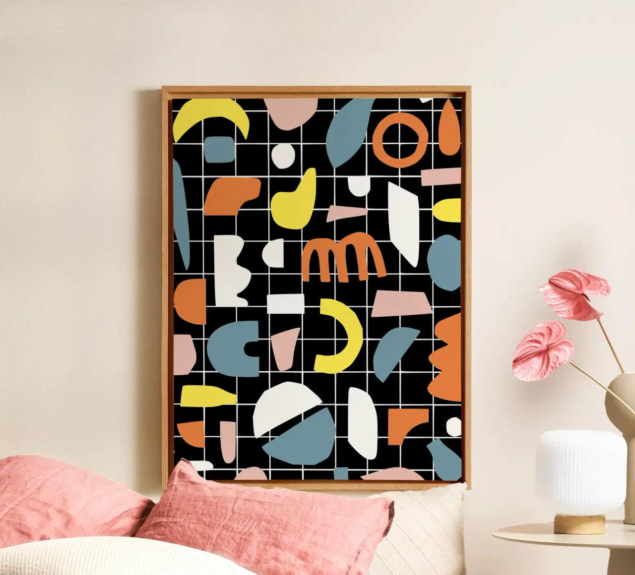 Segmento forme geometriche tela da Little Dean