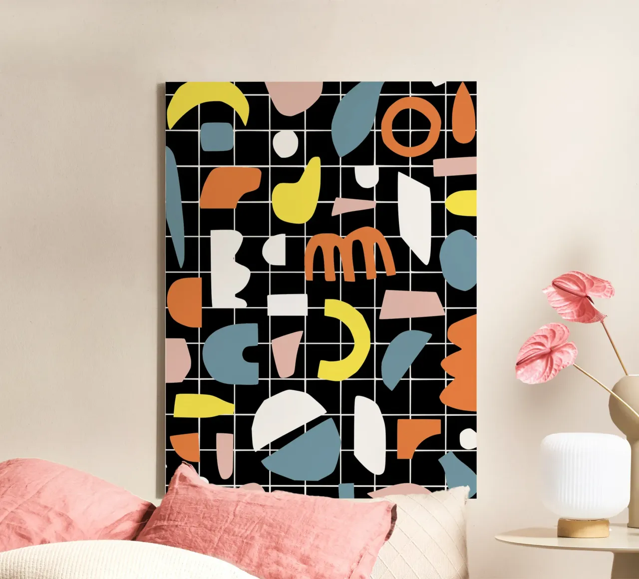 Segmento forme geometriche tela da Little Dean