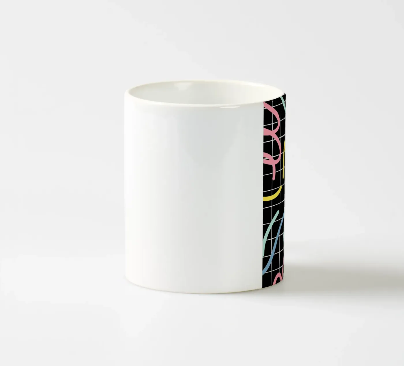 Ribbons segment ceramic mug by Little Dean