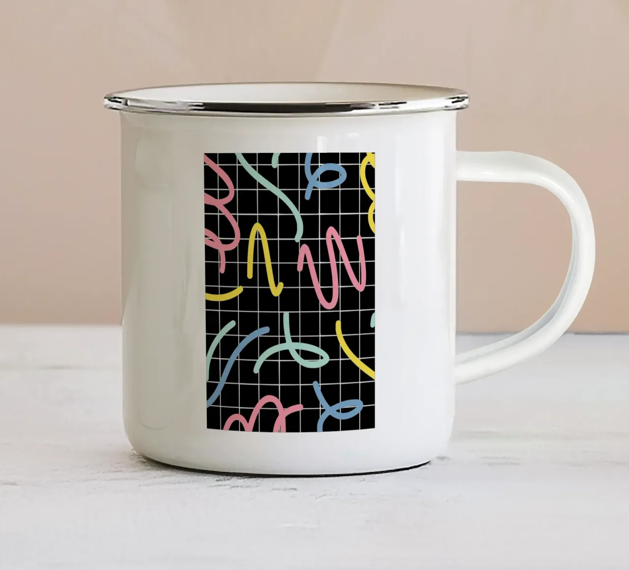 Segmento nastri tazza in smalto da Little Dean