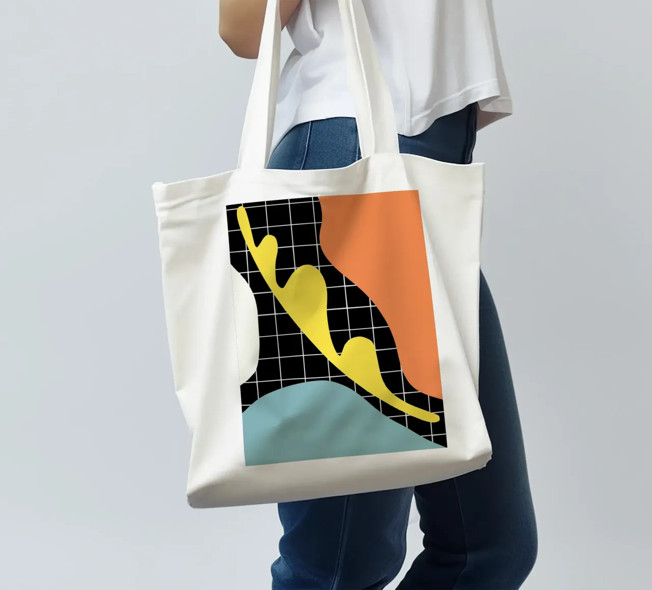 Segmento blu borsa in juta da Little Dean
