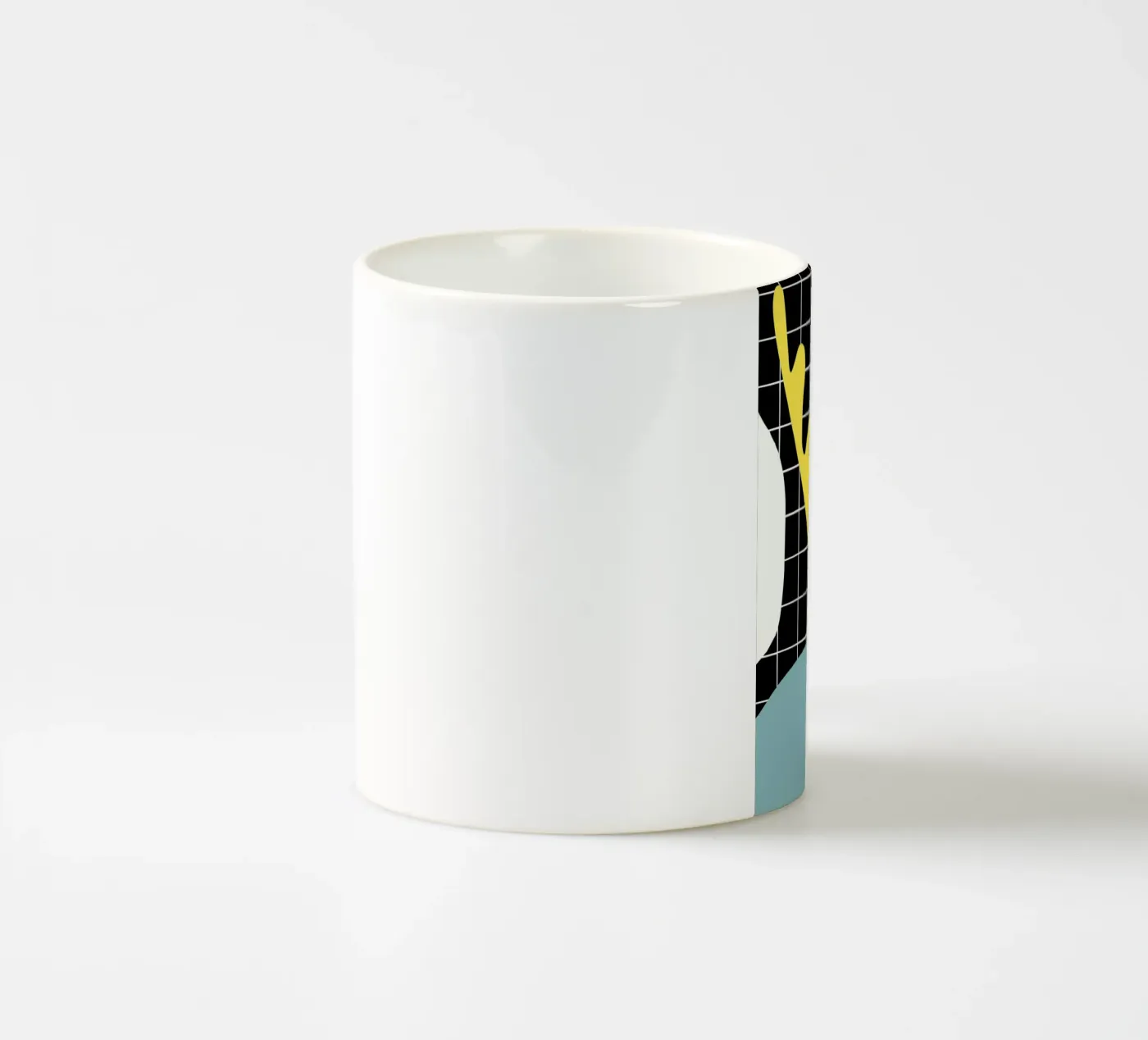 Blue segment ceramic mug by Little Dean