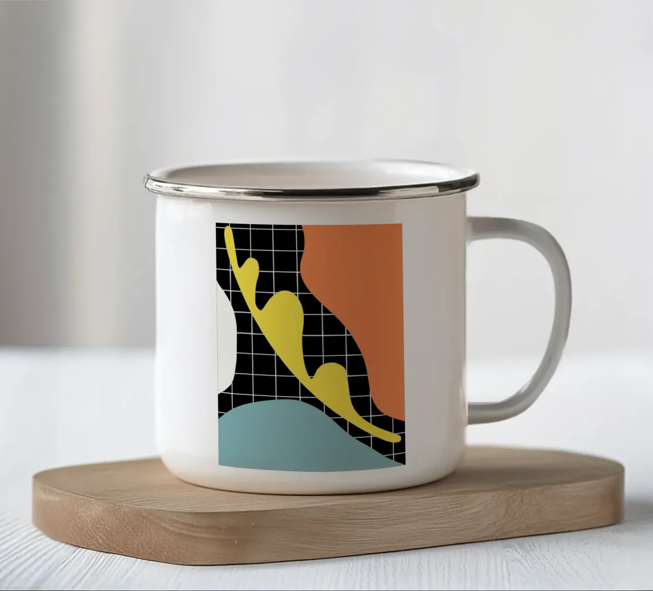 Segmento blu tazza in smalto da Little Dean
