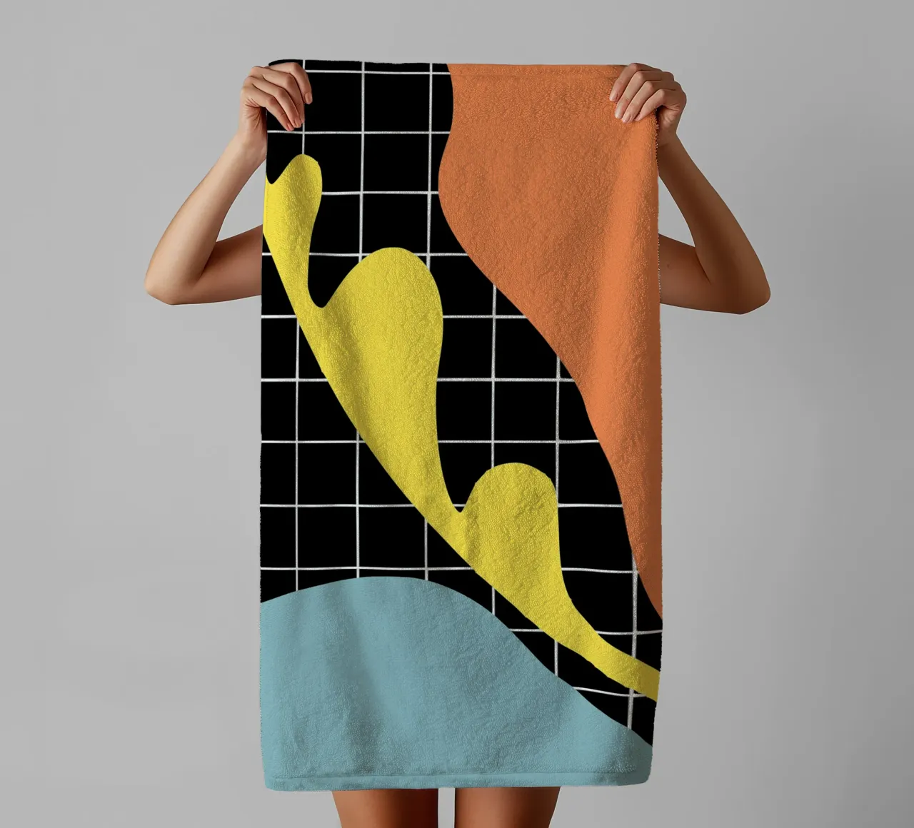 Segmento blu asciugamano da bagno da Little Dean