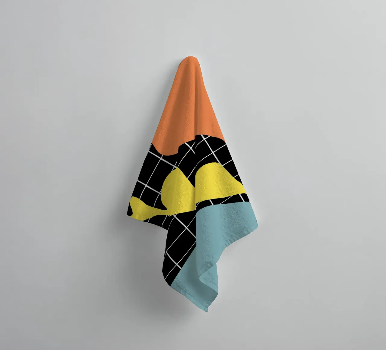 Blaues Segment Handtuch von Little Dean