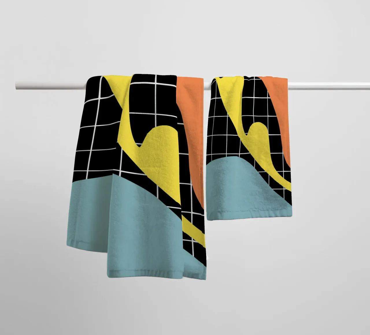 Blaues Segment Handtuch von Little Dean