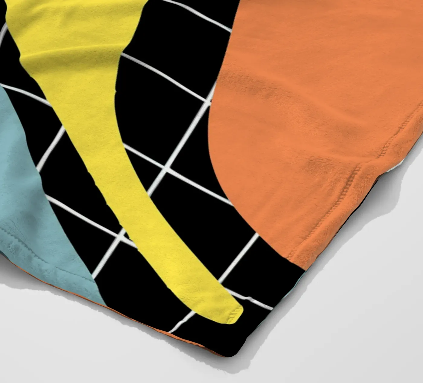 Blaues Segment Fleecedecke von Little Dean