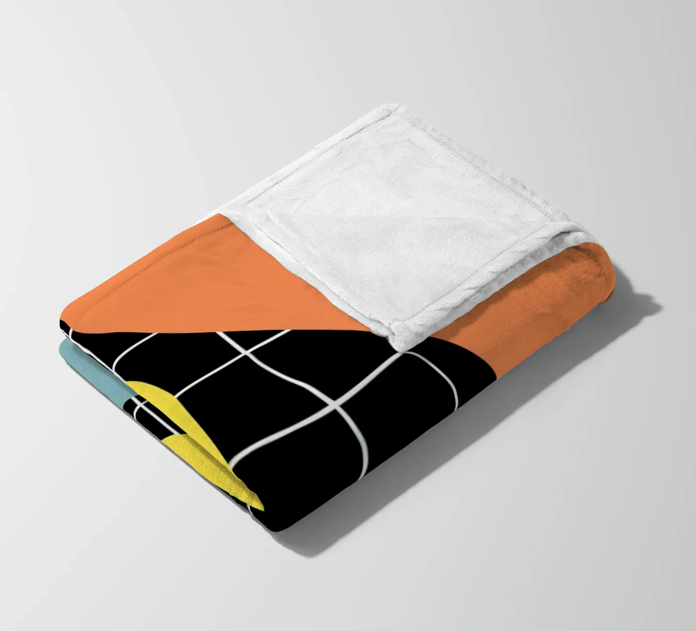 Blaues Segment Fleecedecke von Little Dean