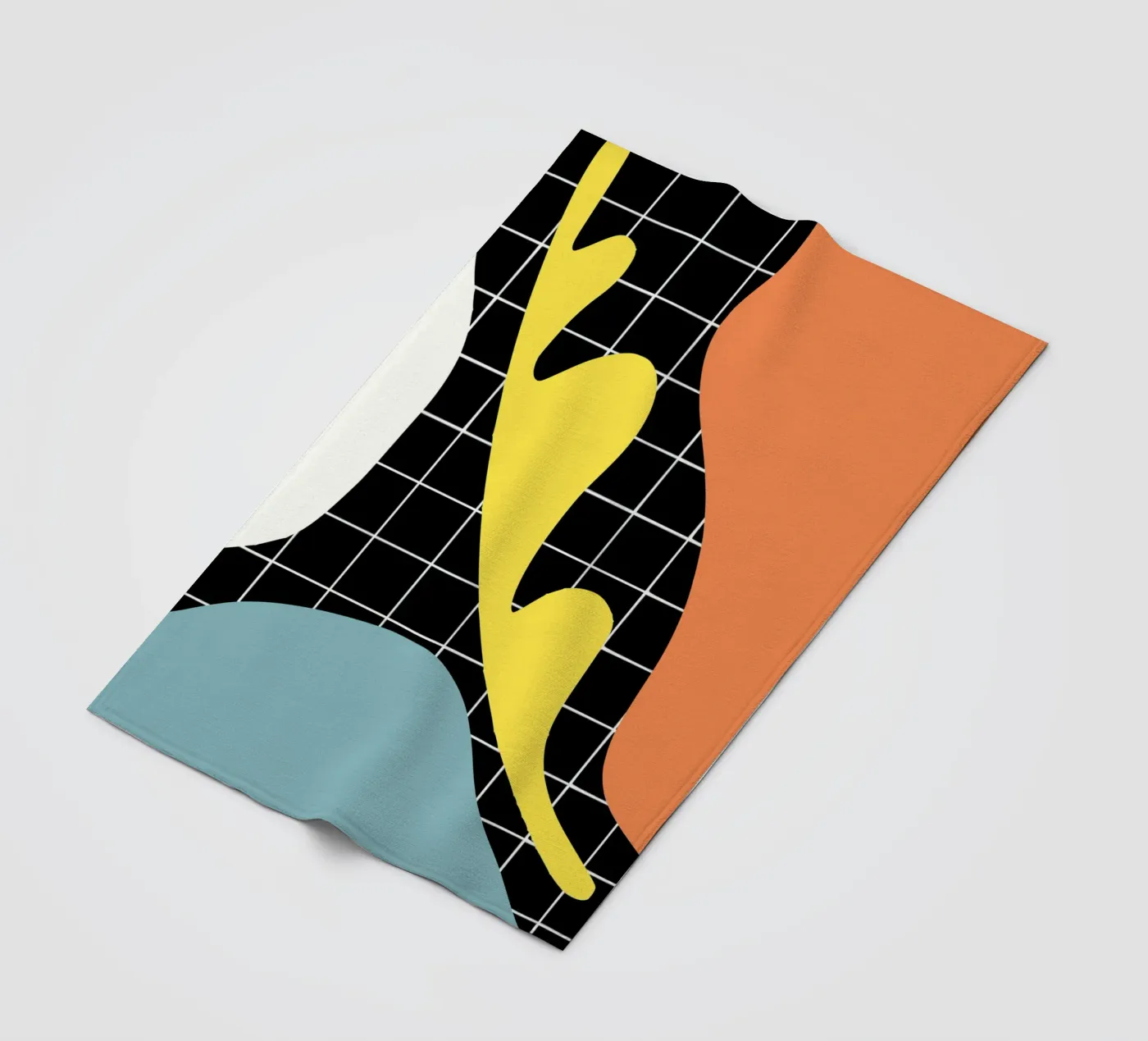 Blaues Segment Fleecedecke von Little Dean