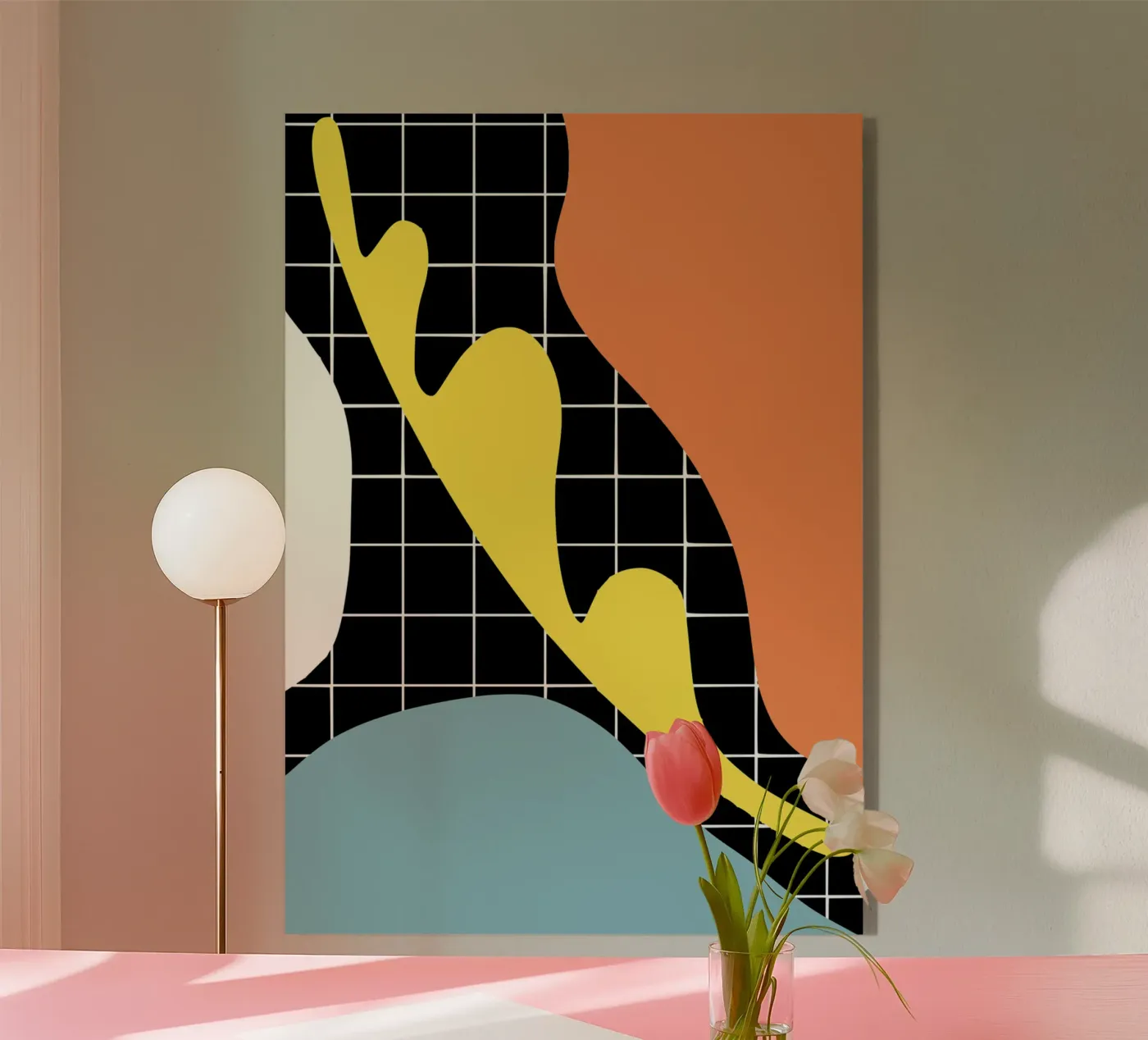 Segment bleu plexiglas de Little Dean