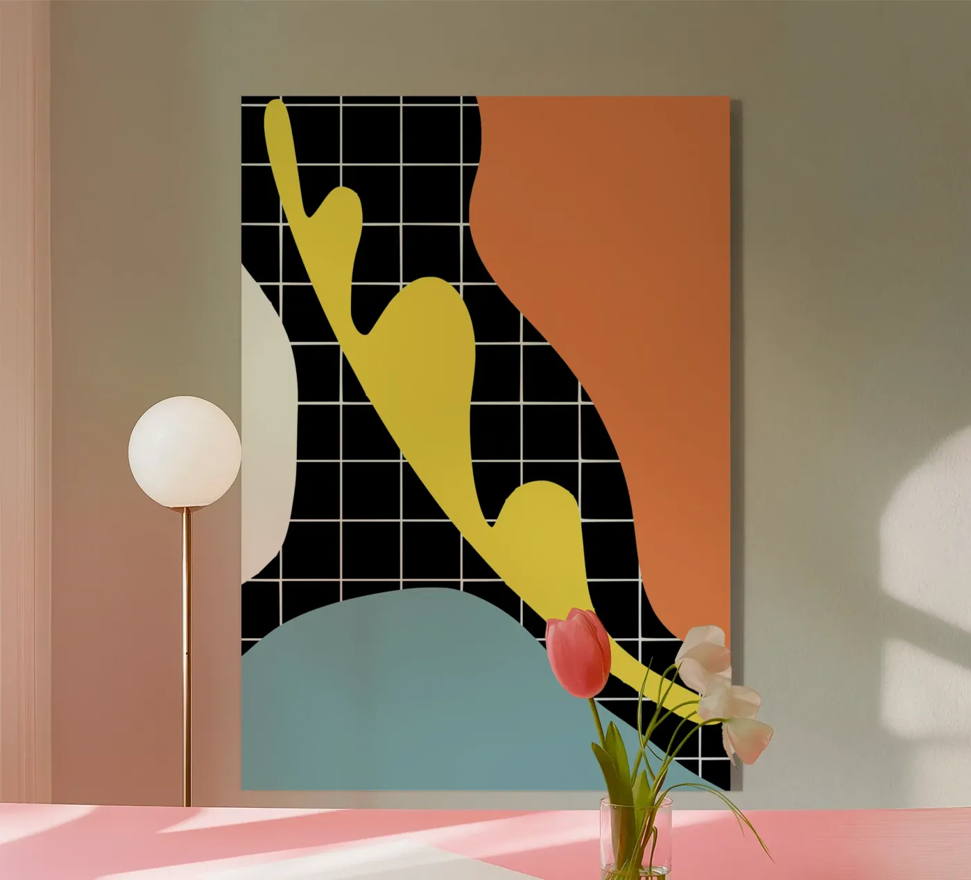 Blue segment Acryl-Glas von Little Dean