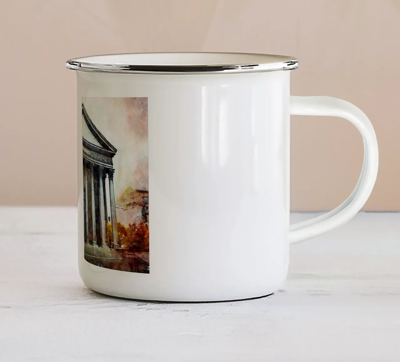 A Parigi tazza in smalto da Massimo Frascogna