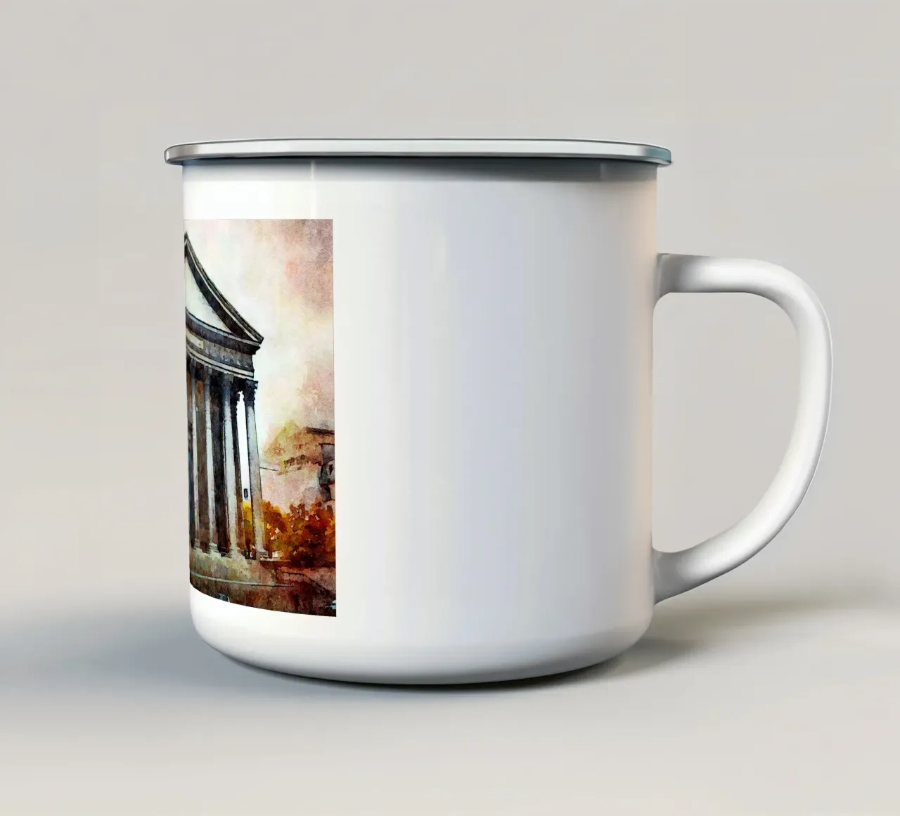 A Parigi tazza in smalto da Massimo Frascogna