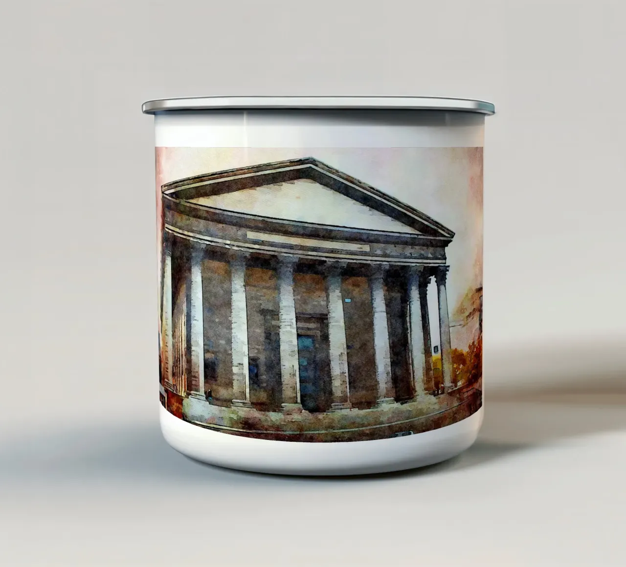 A Parigi tazza in smalto da Massimo Frascogna