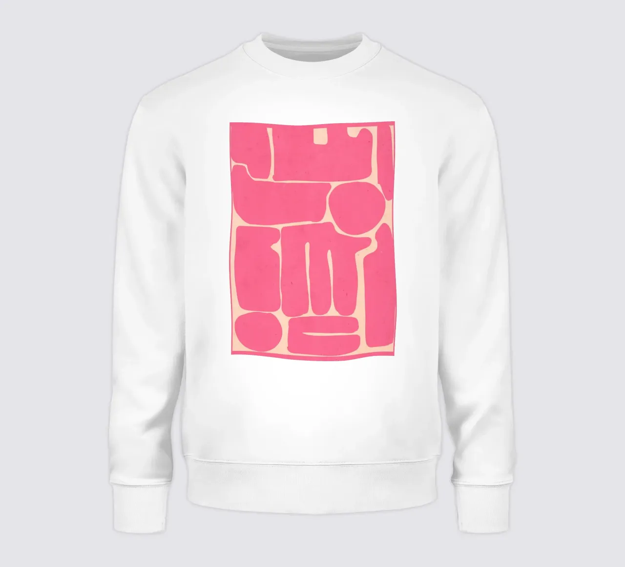 Moderno Rosa Astratto Forme Minimali felpa da ThingDesign