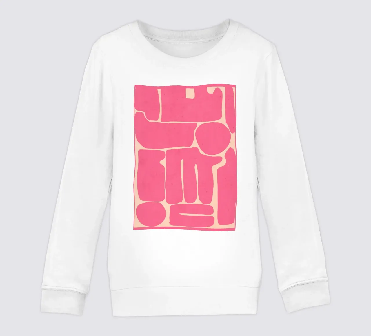 Moderno Rosa Astratto Forme Minimali felpa bambino da ThingDesign