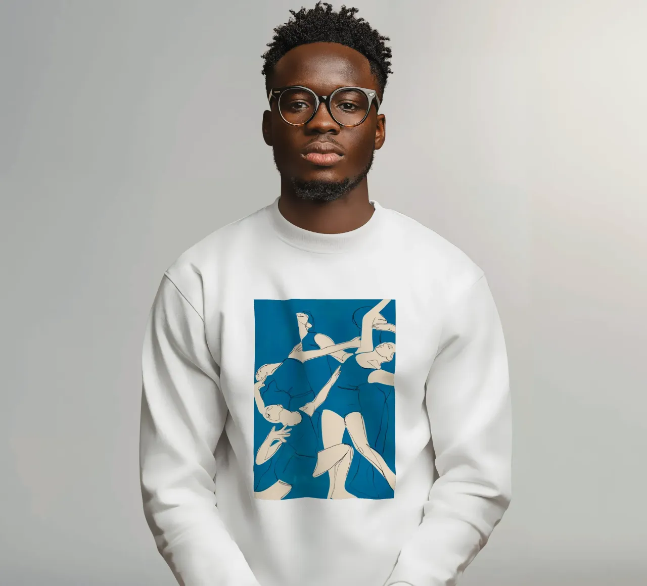 Ballare in blu felpa da ThingDesign