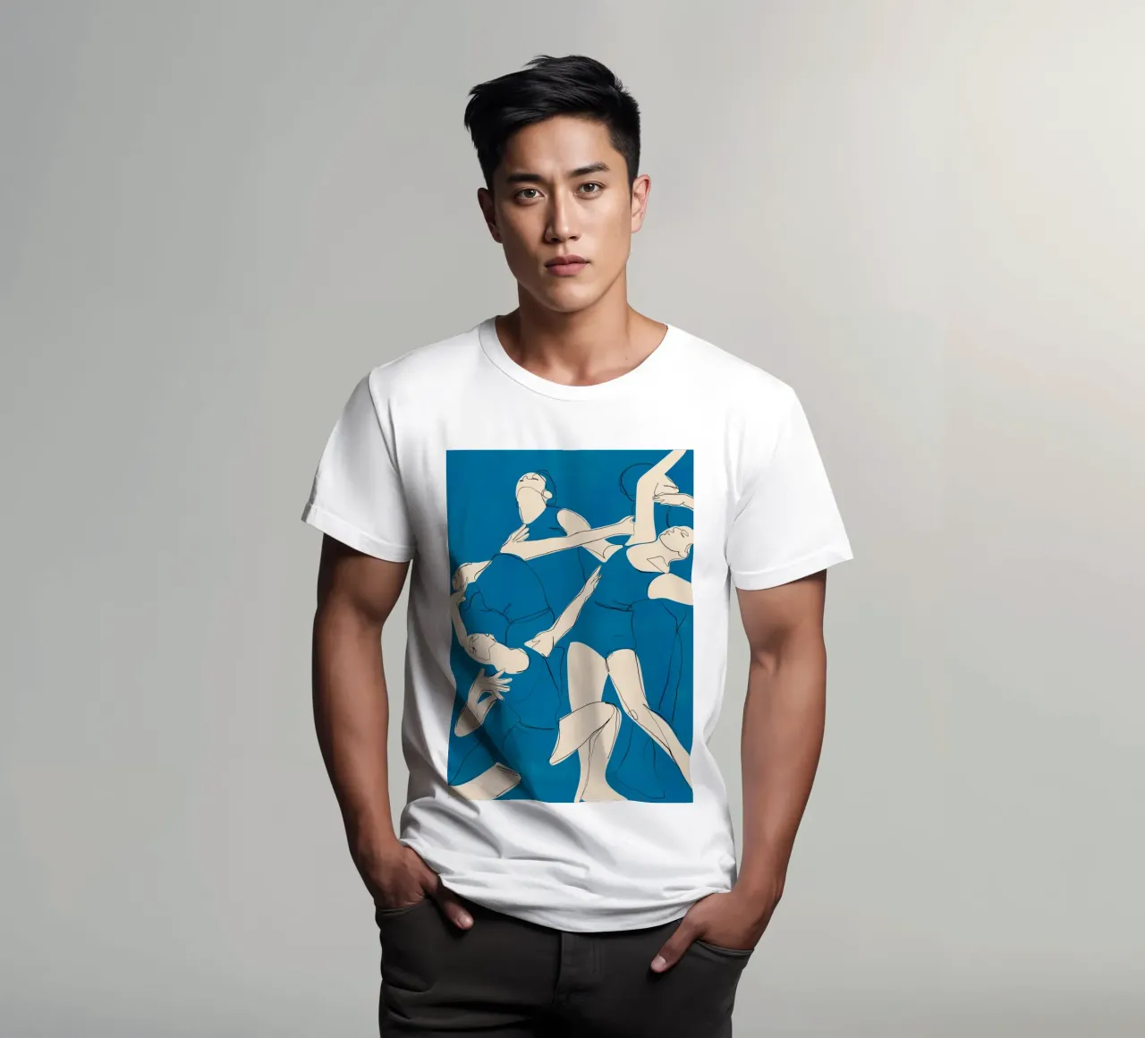 Ballare in blu t-shirt da ThingDesign