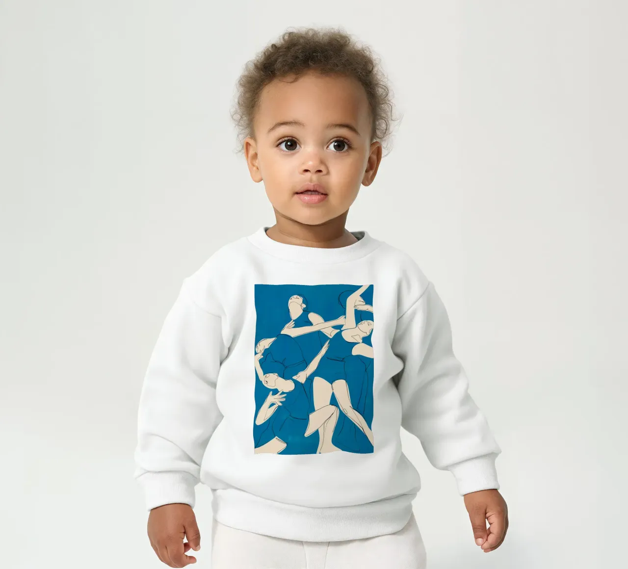 Ballare in blu felpa neonato da ThingDesign