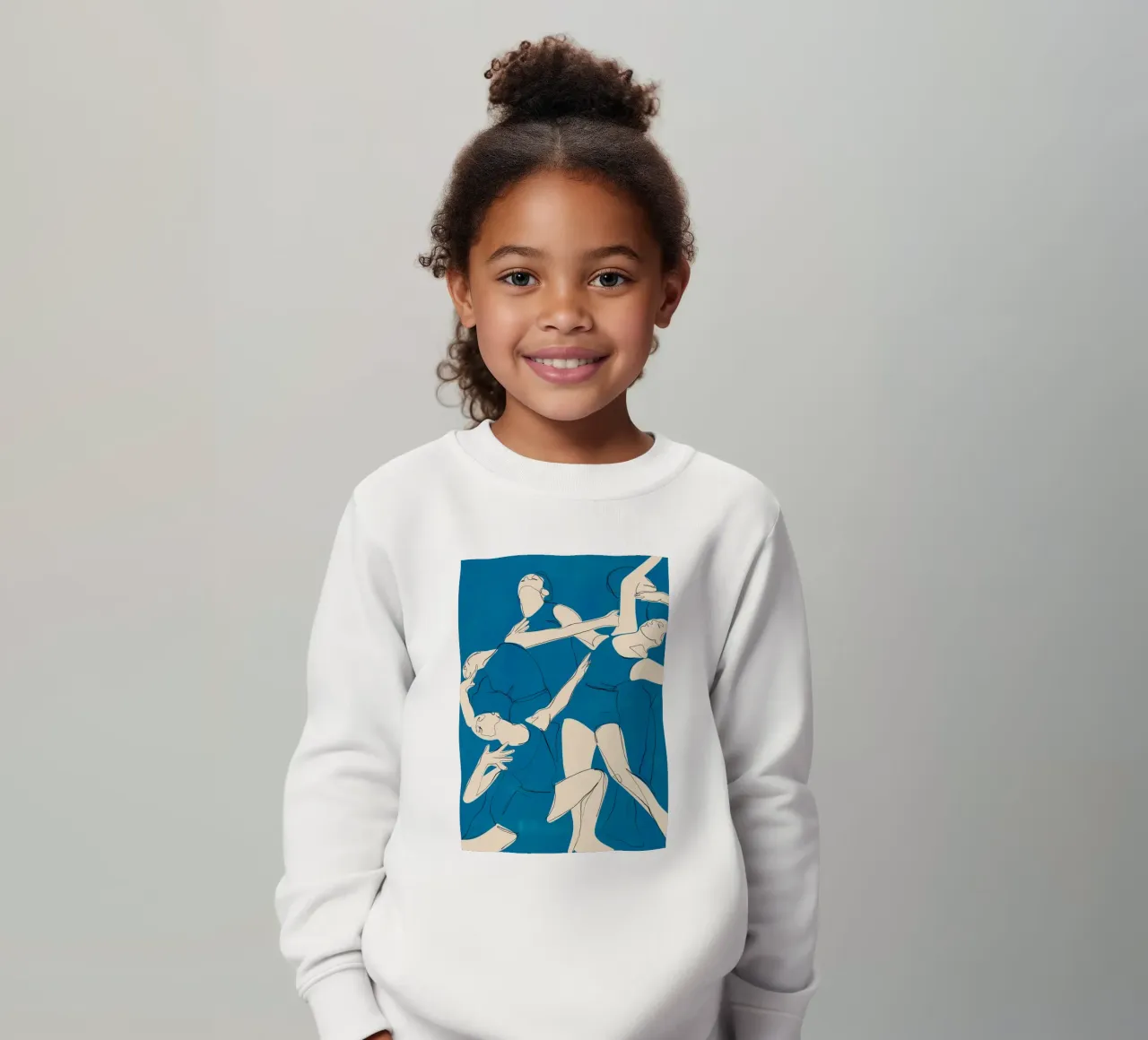Ballare in blu felpa bambino da ThingDesign