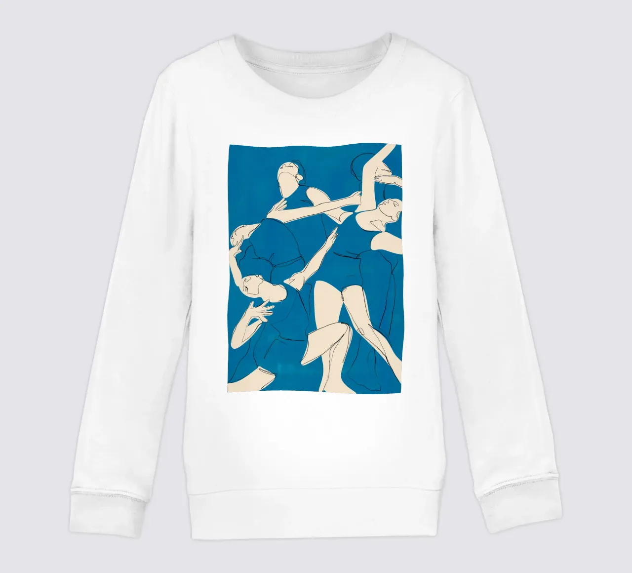 Ballare in blu felpa bambino da ThingDesign