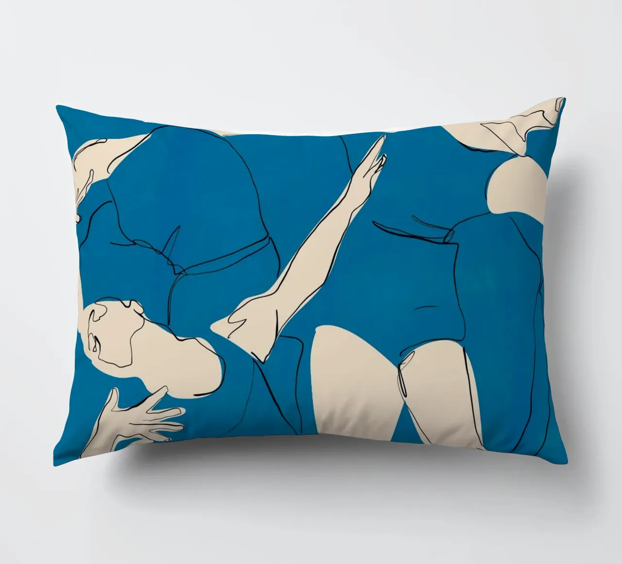 Ballare in blu cuscino da ThingDesign