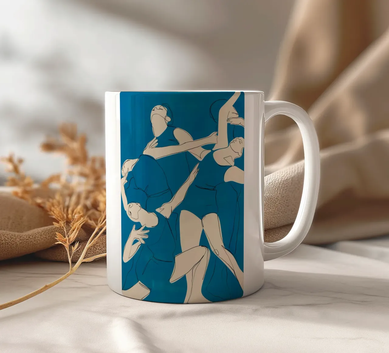 Ballare in blu tazza in ceramica da ThingDesign