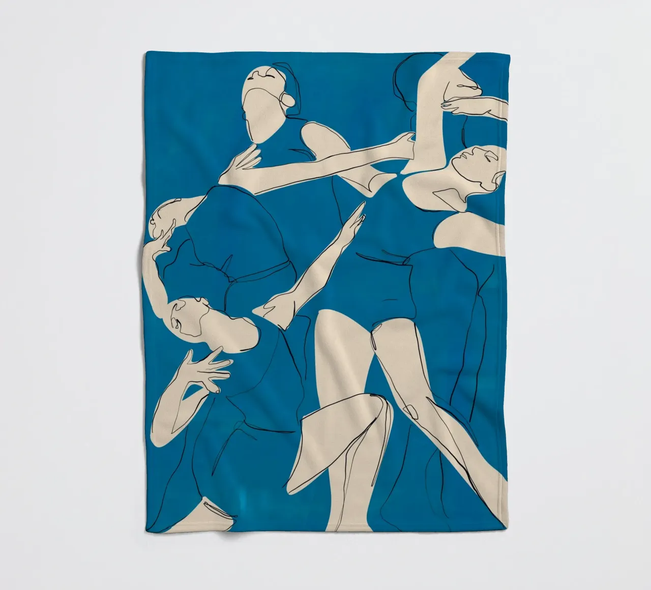 Ballare in blu coperta in pile da ThingDesign