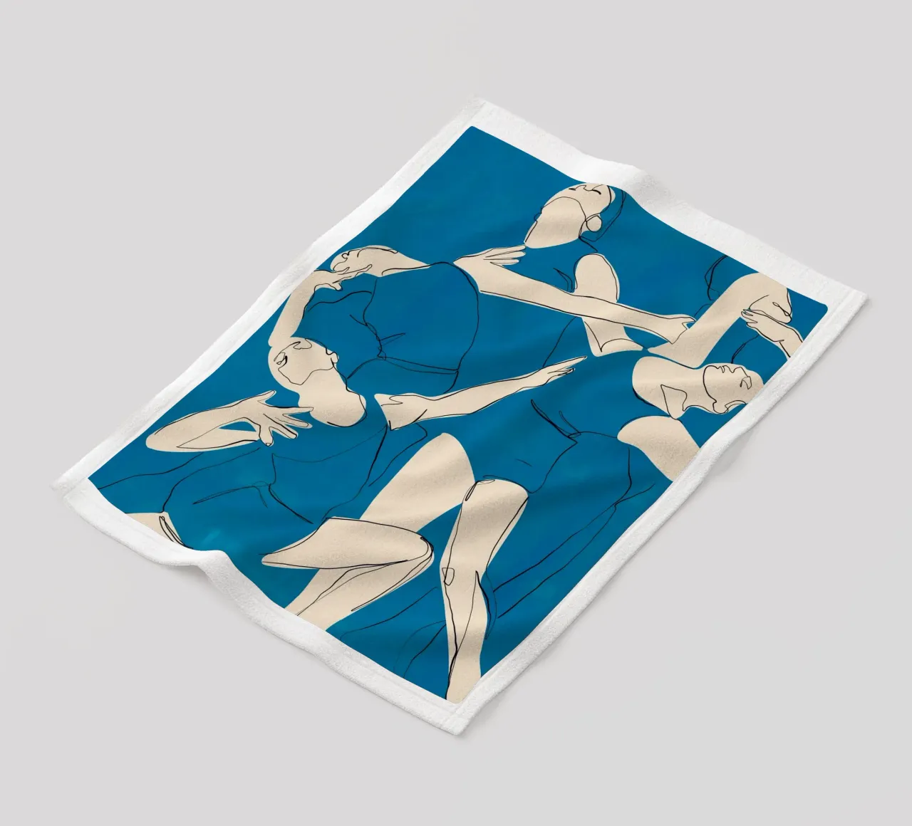 Ballare in blu coperta in pile da ThingDesign