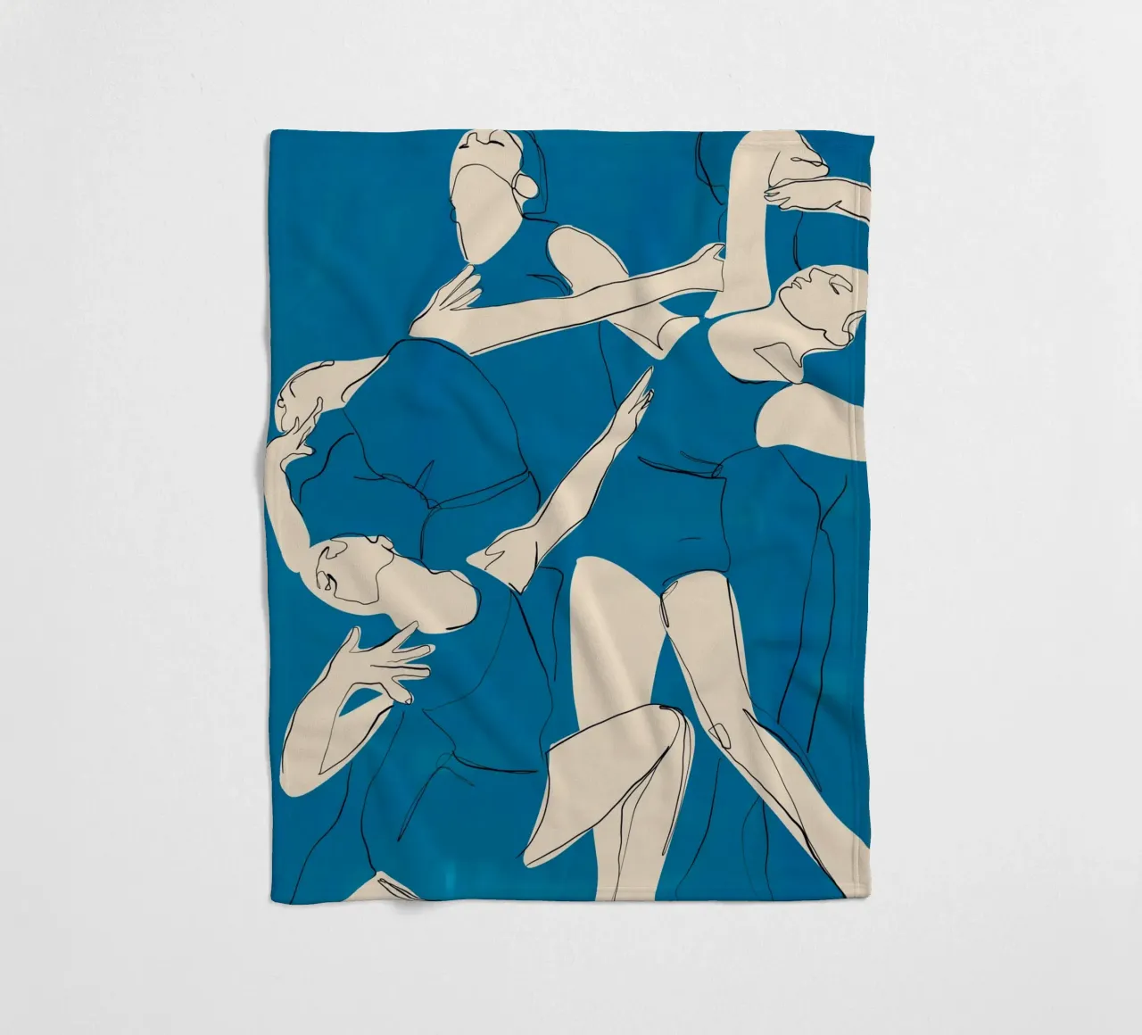 Ballare in blu coperta in pile da ThingDesign