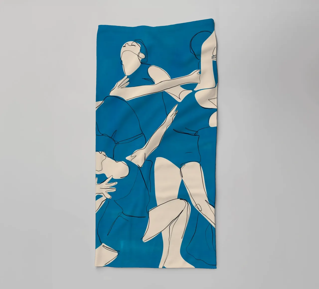 Ballare in blu asciugamano da bagno da ThingDesign