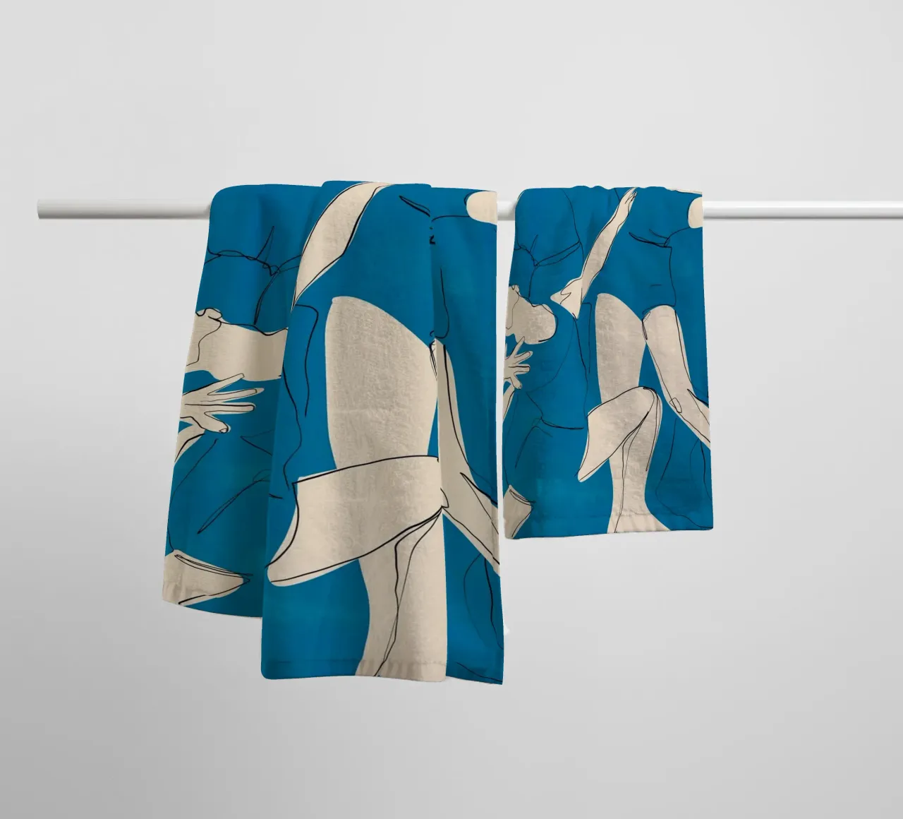 Ballare in blu asciugamano da bagno da ThingDesign