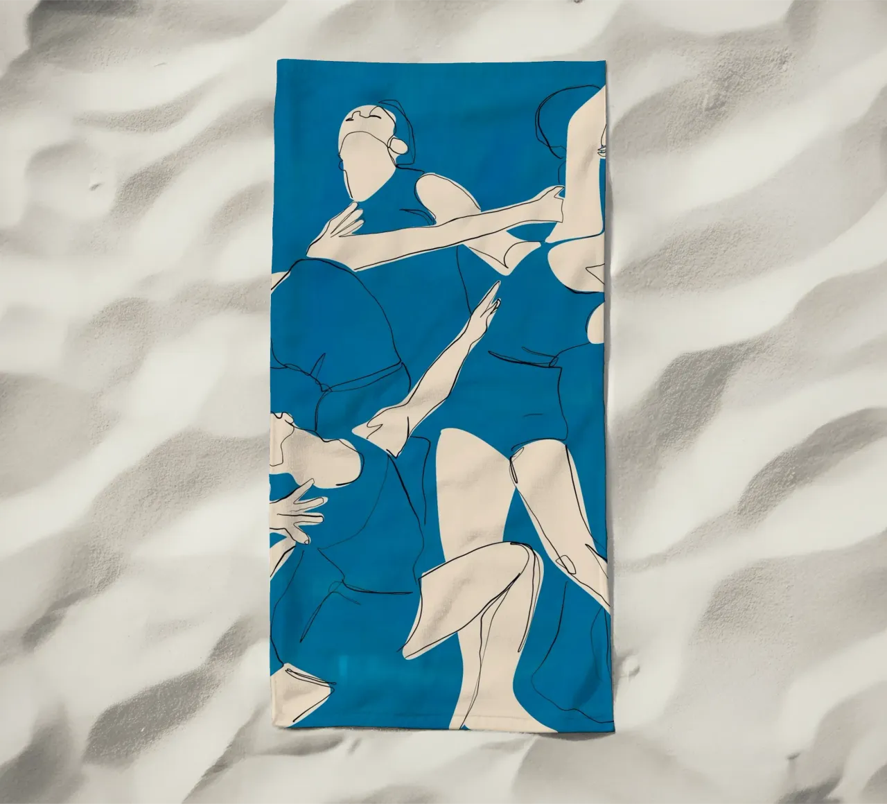 Ballare in blu telo mare da ThingDesign