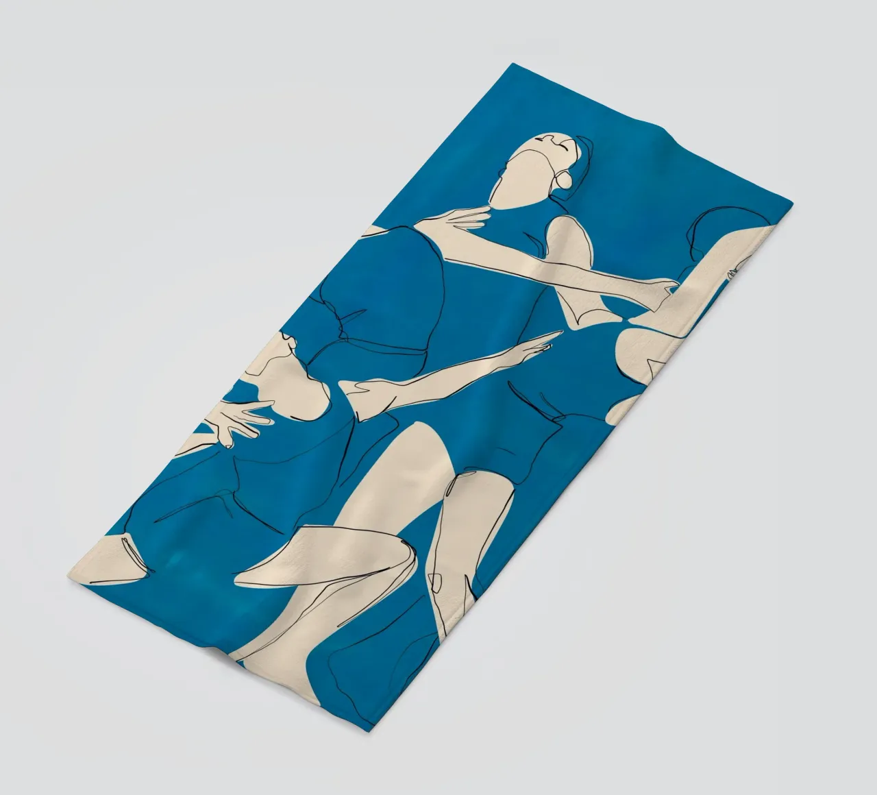 Ballare in blu telo mare da ThingDesign