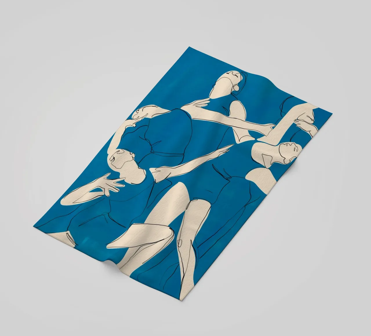 Ballare in blu telo mare da ThingDesign