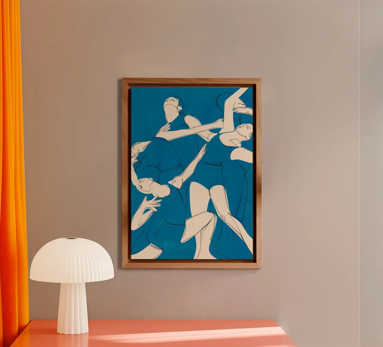 Ballare in blu alluminio dibond da ThingDesign